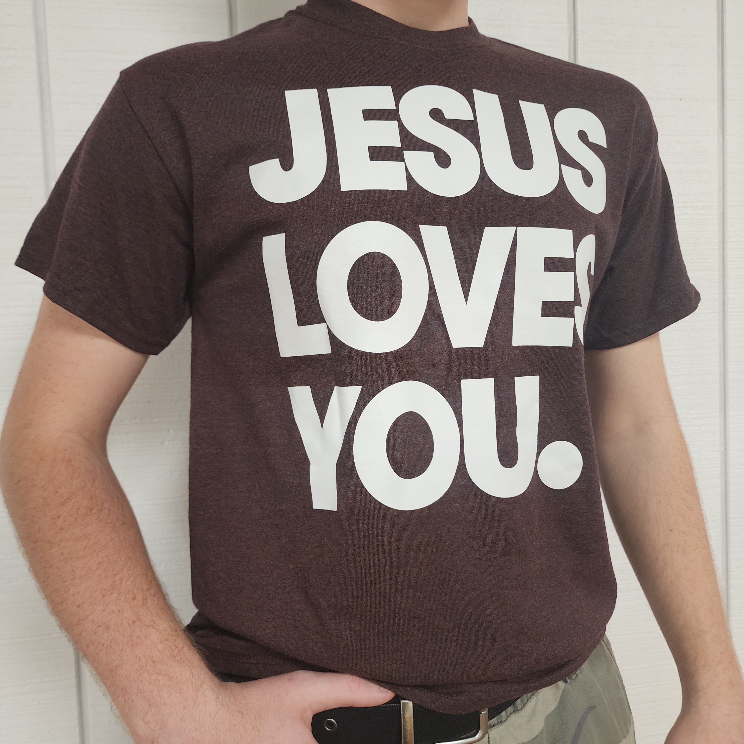 Jesus Loves You (Brown)