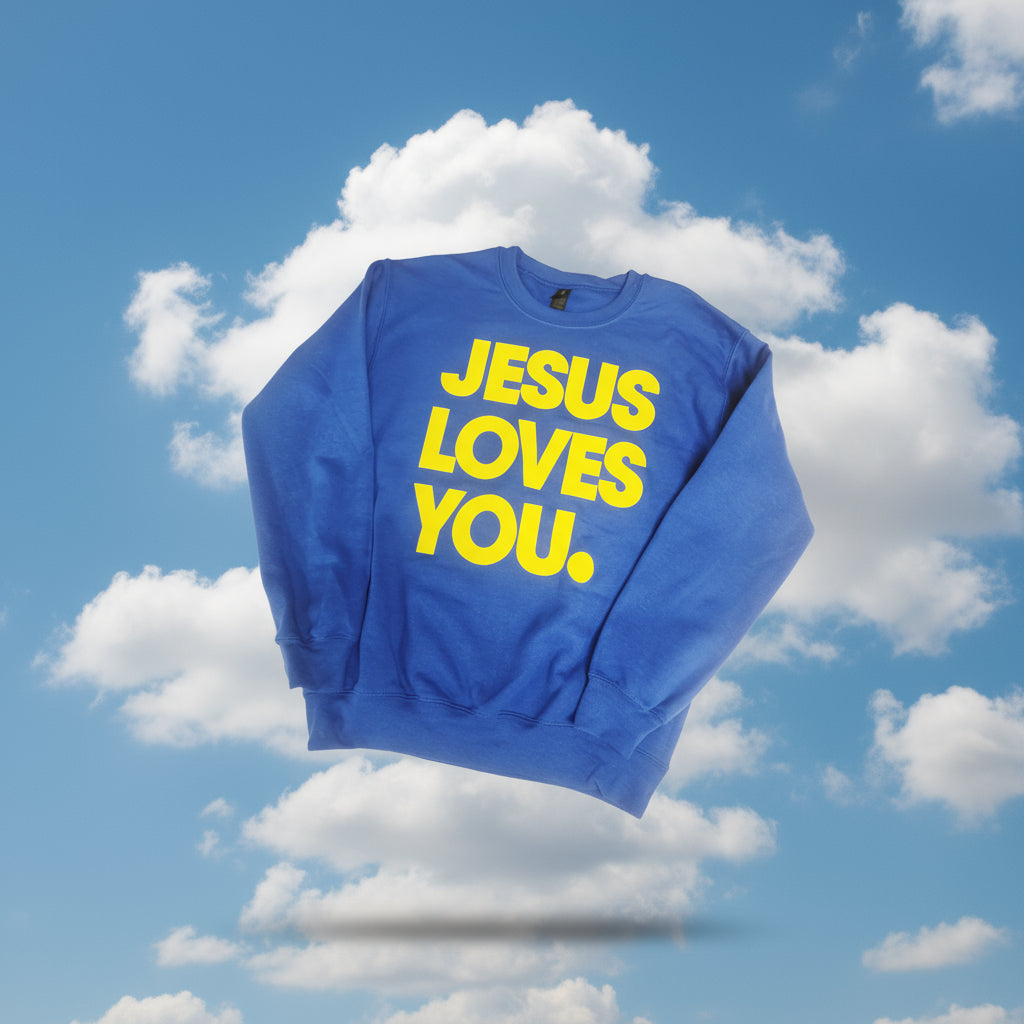 Jesus Loves You Sweatshirt (Blue)