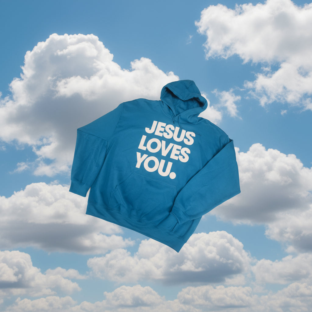 Jesus Loves You Hoodie (Saphire)