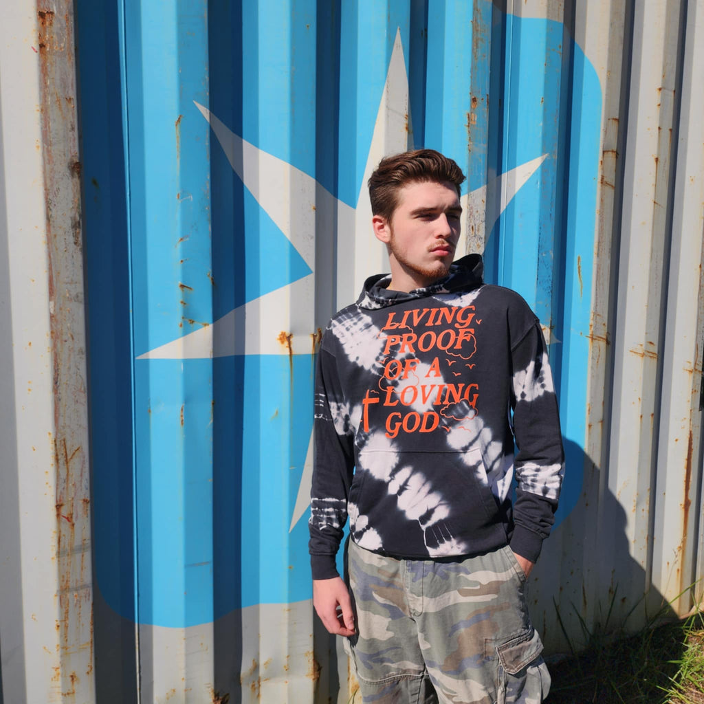 Living Proof Of A Loving God Hoodie (Tie-dye)