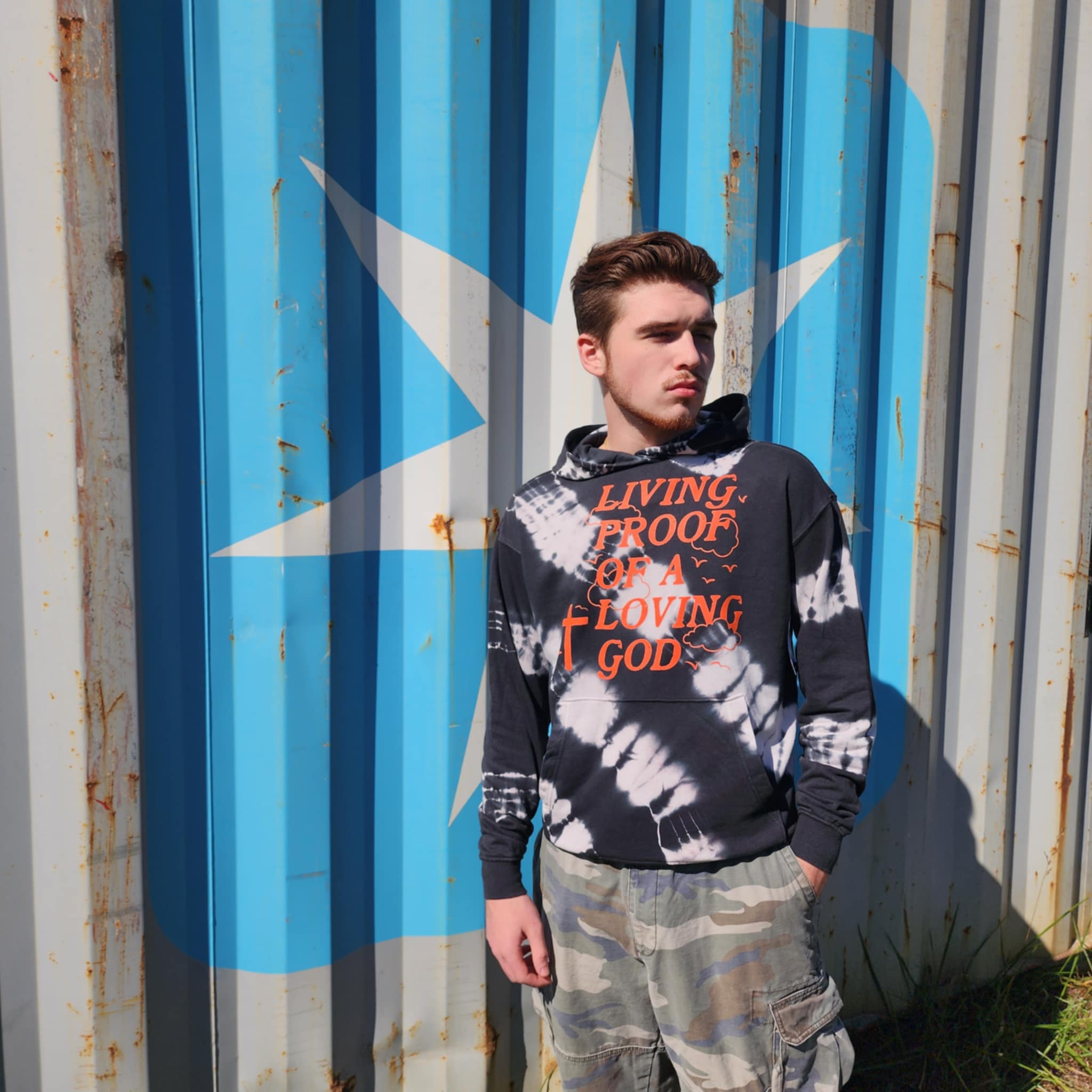 Living Proof Of A Loving God Hoodie (Tie-dye)