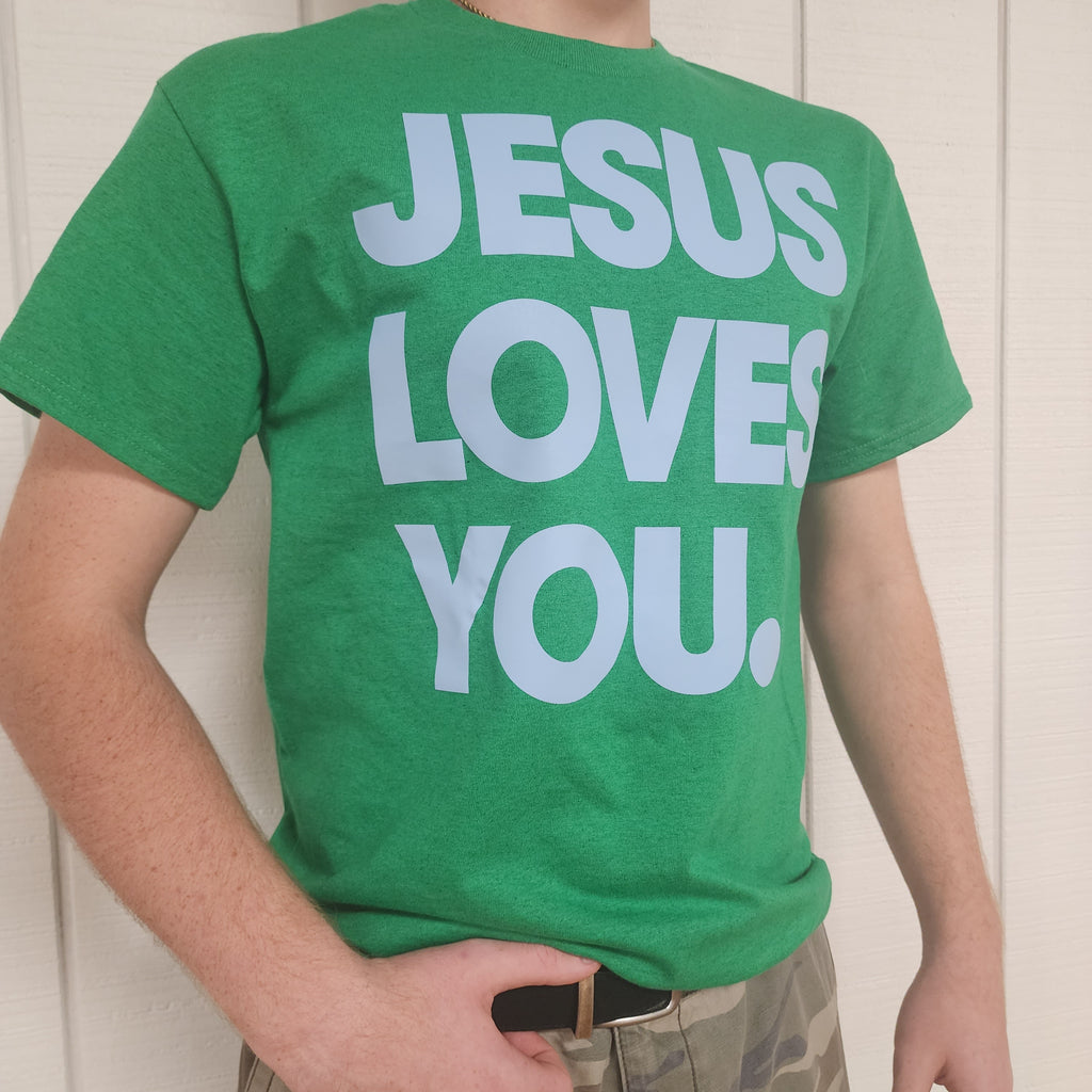 Jesus Loves You (Sea Grass Green)