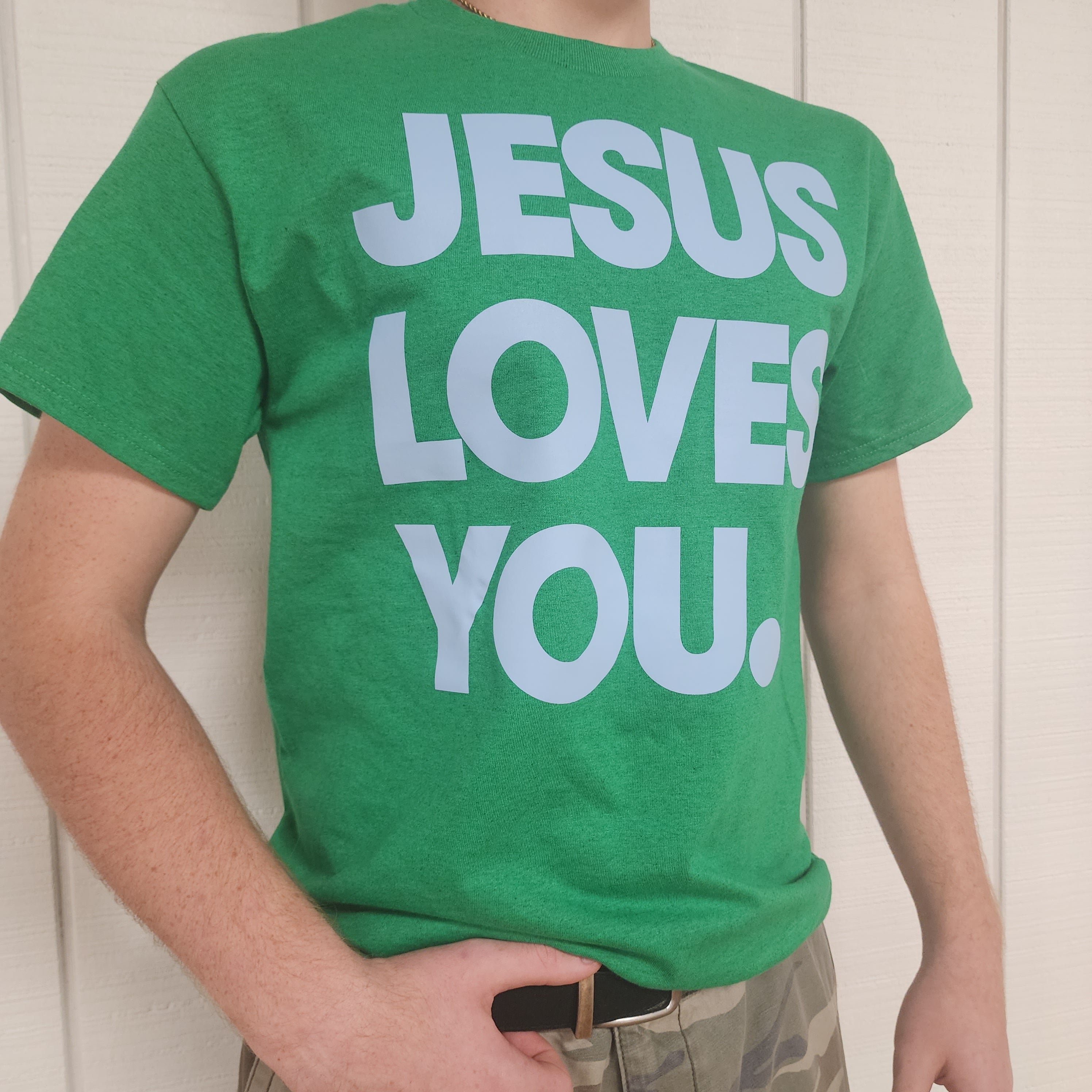 Jesus Loves You (Sea Grass Green)